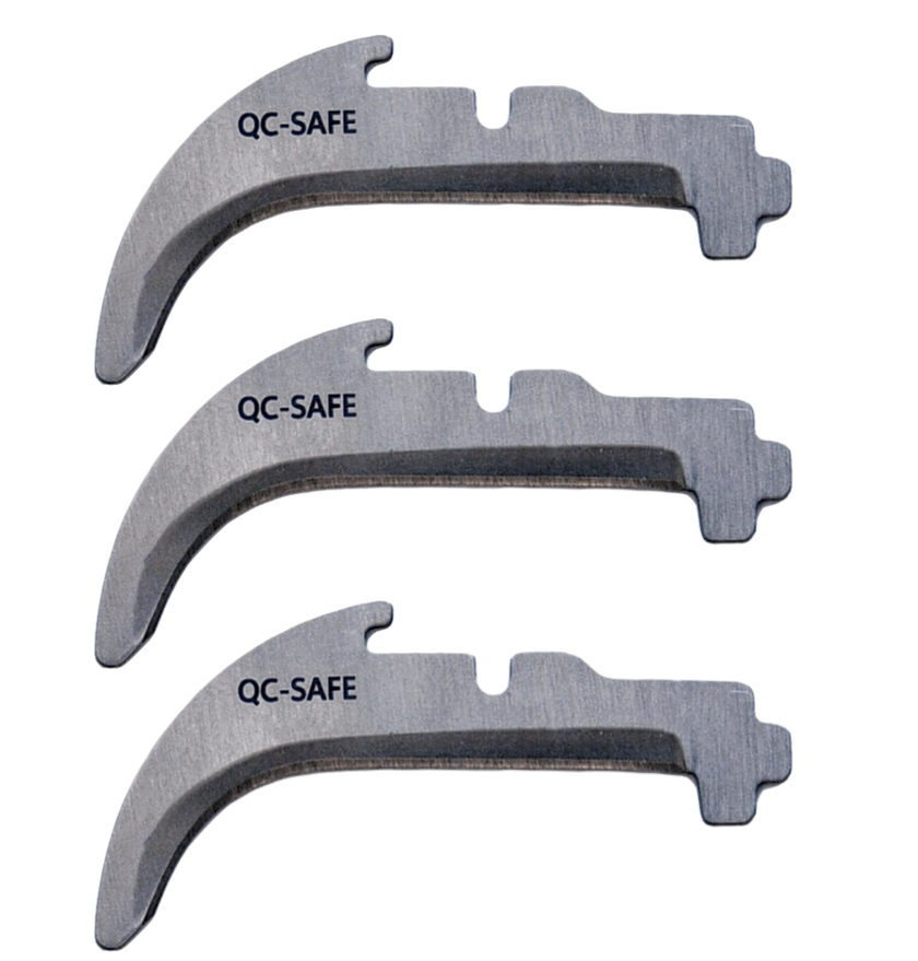 Lockback Quick-Change 3pc Lineman Safety Blade Pack