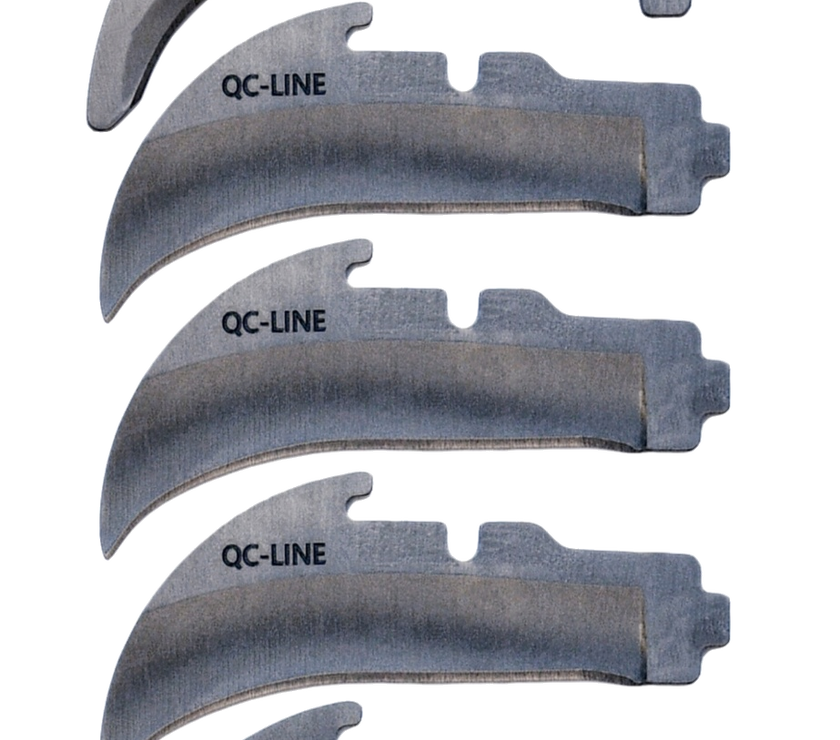 MADI Lockback Quick-Change Assorted 5pc Blade Pack - Lineman Pointed (3), Straight (1), & Safety (1)