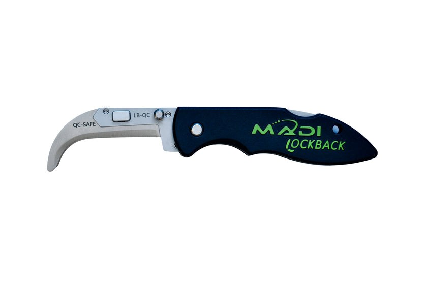 MADI Lockback Quick-Change Assorted 5pc Blade Pack - Lineman Pointed (3), Straight (1), & Safety (1)