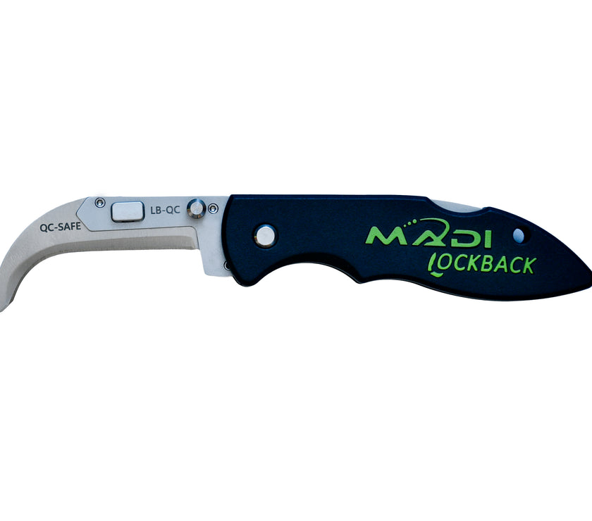 MADI Lockback Quick-Change Assorted 5pc Blade Pack - Lineman Pointed (3), Straight (1), & Safety (1)