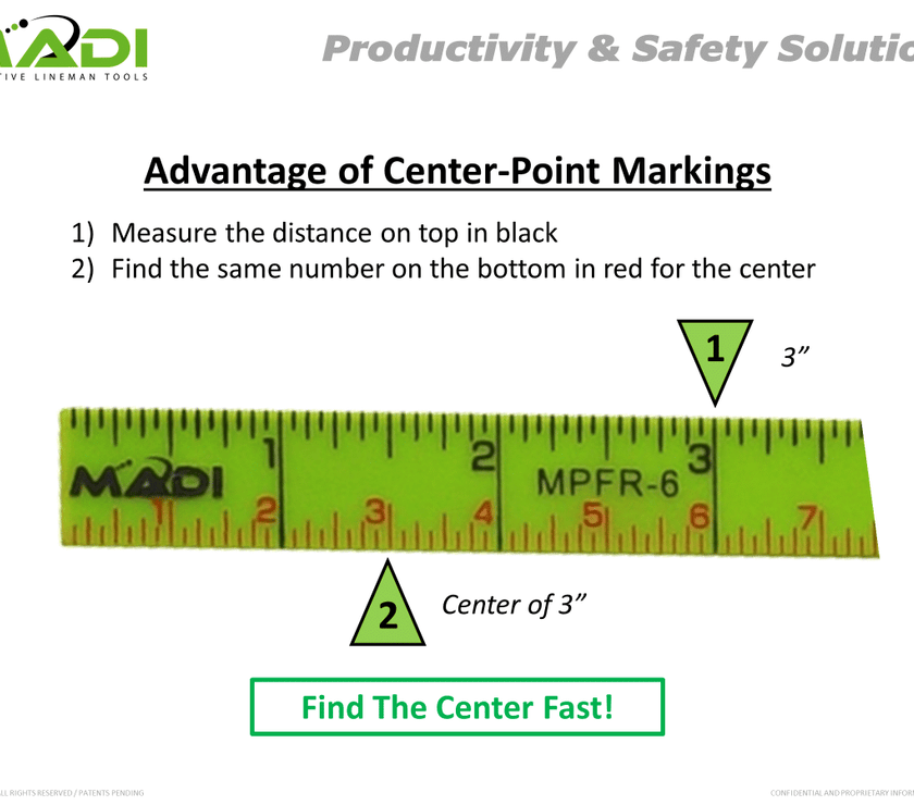 6' Fiberglass Folding Ruler